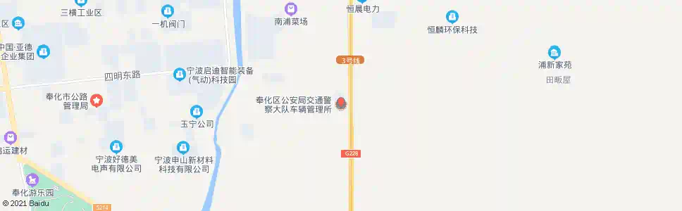 宁波奉化车管所_公交站地图_宁波公交_妙搜公交查询2025
