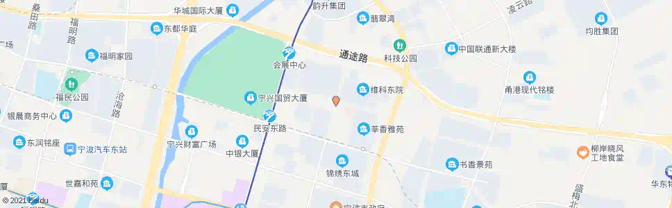 宁波福清北路会展路口_公交站地图_宁波公交_妙搜公交查询2025