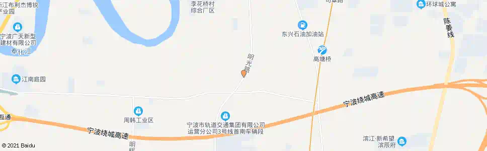 宁波明光路金峨西路口_公交站地图_宁波公交_妙搜公交查询2025