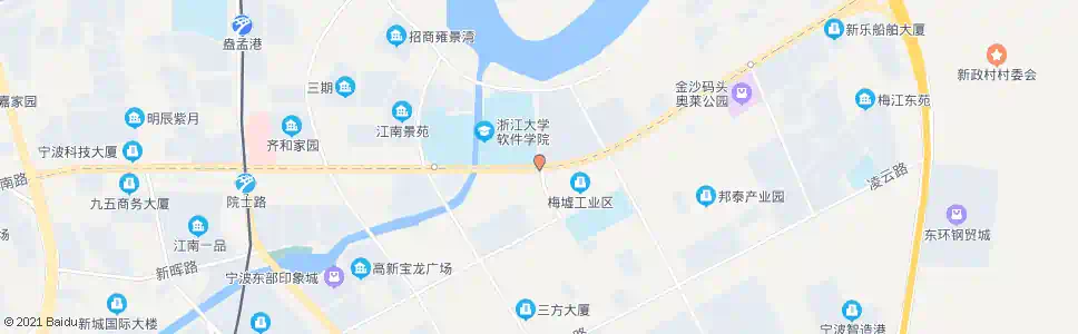 宁波江南路冬青路口_公交站地图_宁波公交_妙搜公交查询2025