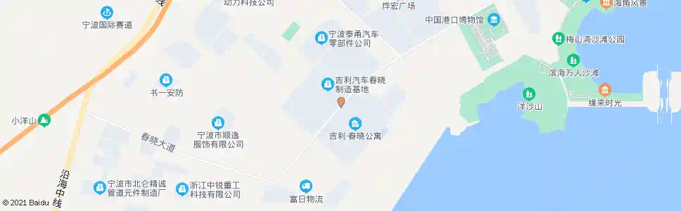 宁波春晓吉利_公交站地图_宁波公交_妙搜公交查询2025