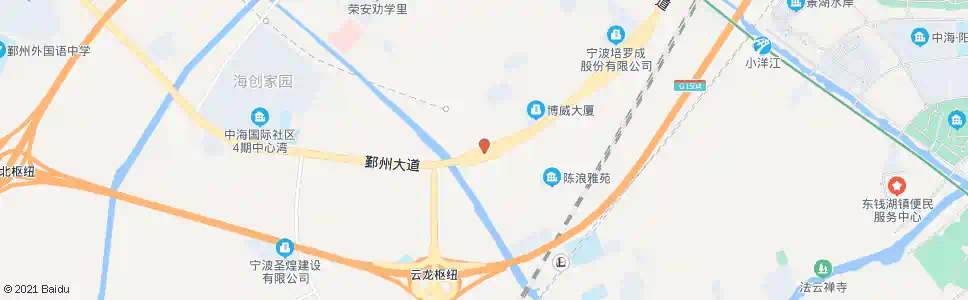 宁波鄞州大道宁横路口_公交站地图_宁波公交_妙搜公交查询2025