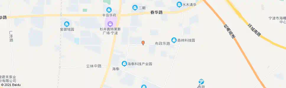 宁波布政东路科欣路口_公交站地图_宁波公交_妙搜公交查询2025
