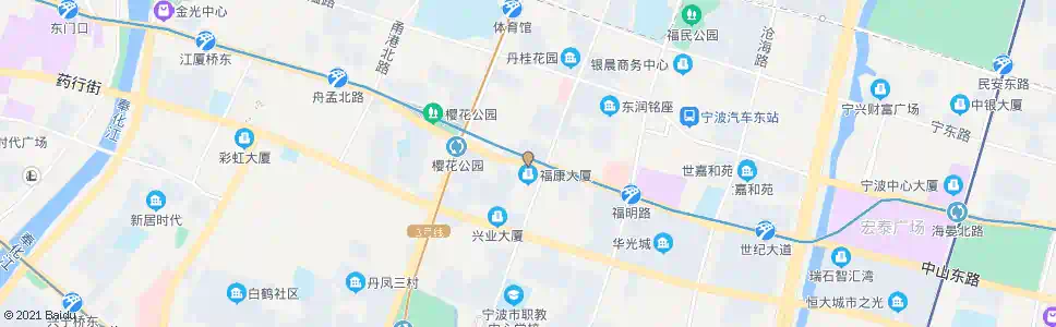 宁波中山东路桑田路口_公交站地图_宁波公交_妙搜公交查询2025