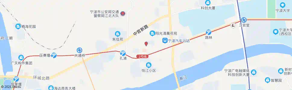 宁波华业街_公交站地图_宁波公交_妙搜公交查询2025