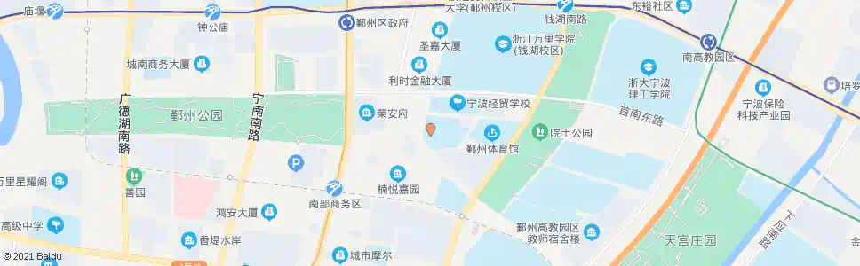宁波鄞州区游泳中心_公交站地图_宁波公交_妙搜公交查询2025