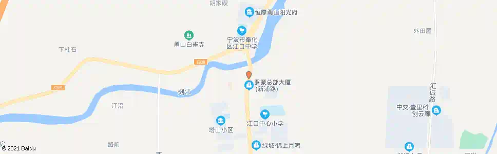 宁波江口_公交站地图_宁波公交_妙搜公交查询2025