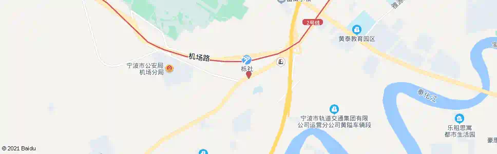 宁波栎社新村站_公交站地图_宁波公交_妙搜公交查询2025