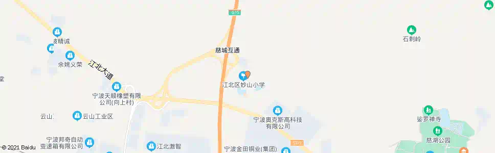宁波妙山中学_公交站地图_宁波公交_妙搜公交查询2025