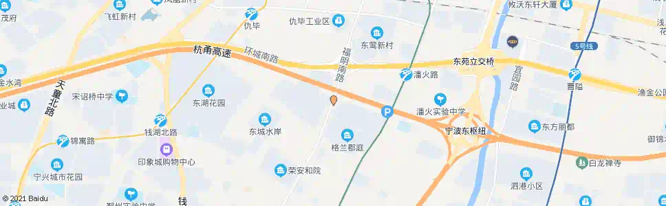 宁波潘火立交桥_公交站地图_宁波公交_妙搜公交查询2025