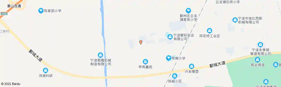 宁波甲村(汇港公司)_公交站地图_宁波公交_妙搜公交查询2025