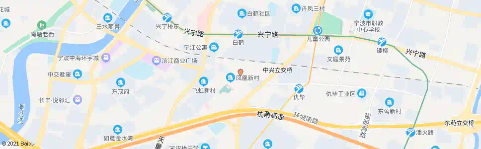 宁波凤凰新村_公交站地图_宁波公交_妙搜公交查询2025