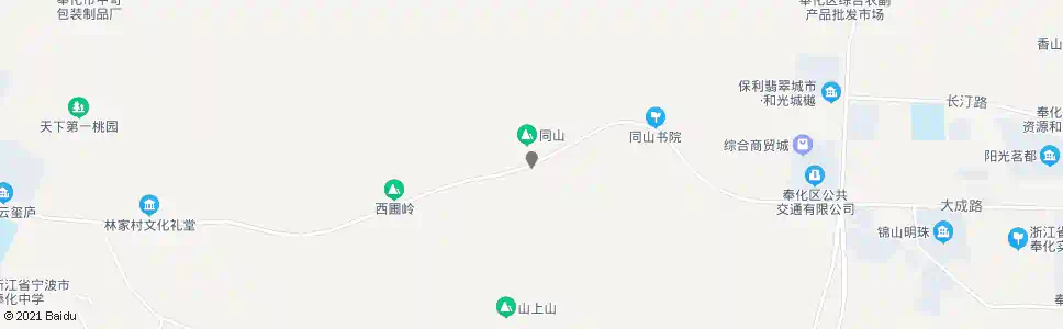宁波同山(奉化)_公交站地图_宁波公交_妙搜公交查询2025