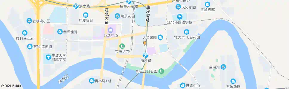 宁波公交天水家园站_公交站地图_宁波公交_妙搜公交查询2025