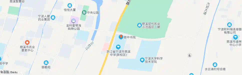 宁波慈中书院_公交站地图_宁波公交_妙搜公交查询2025