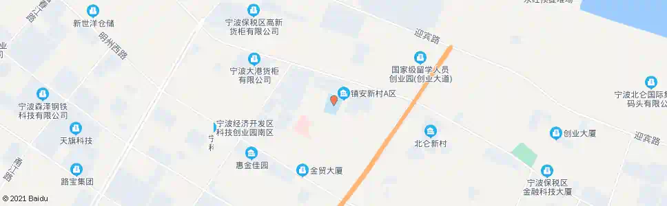 宁波松花江中学北_公交站地图_宁波公交_妙搜公交查询2025