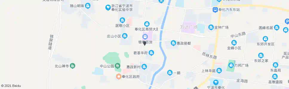 宁波花园新村(奉化)_公交站地图_宁波公交_妙搜公交查询2025