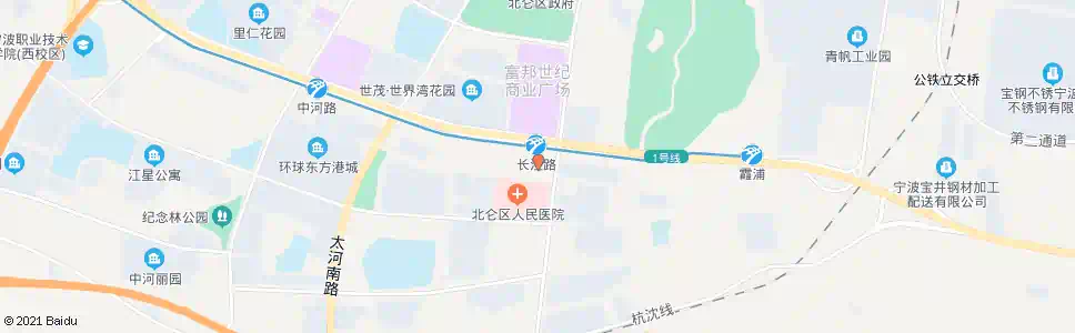 宁波公交长江路站_公交站地图_宁波公交_妙搜公交查询2025