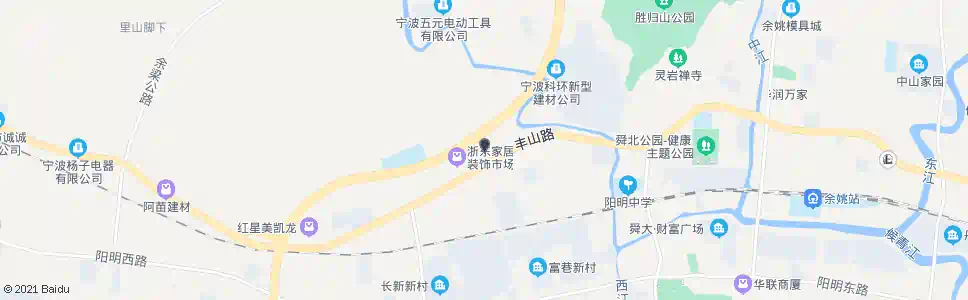 宁波余姚家私城_公交站地图_宁波公交_妙搜公交查询2025