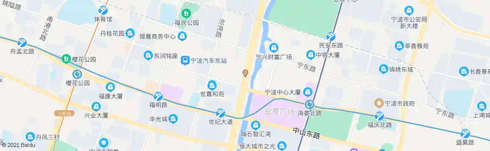 宁波世纪大道宁东路口(华东城)_公交站地图_宁波公交_妙搜公交查询2025