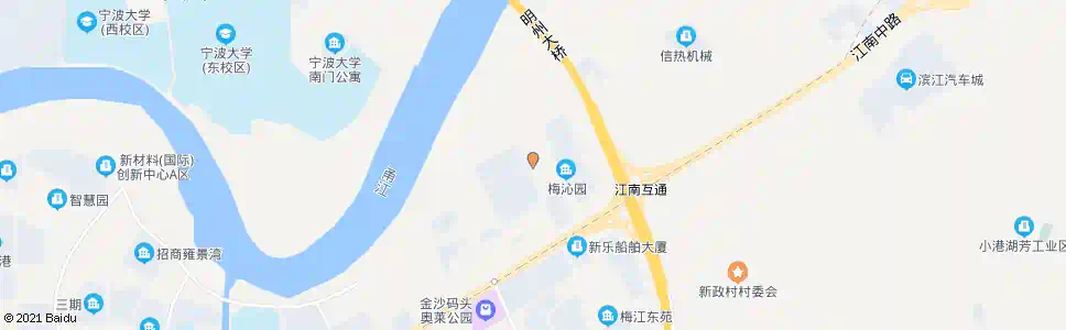 宁波公交梅墟北区站_公交站地图_宁波公交_妙搜公交查询2025