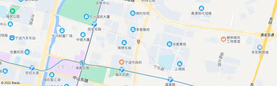 宁波福庆北路民安东路口_公交站地图_宁波公交_妙搜公交查询2025