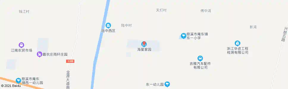宁波海星家园_公交站地图_宁波公交_妙搜公交查询2025