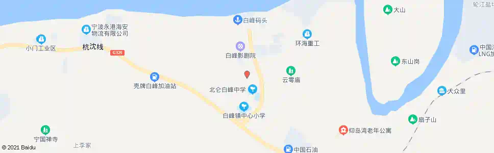 宁波白峰中学_公交站地图_宁波公交_妙搜公交查询2025