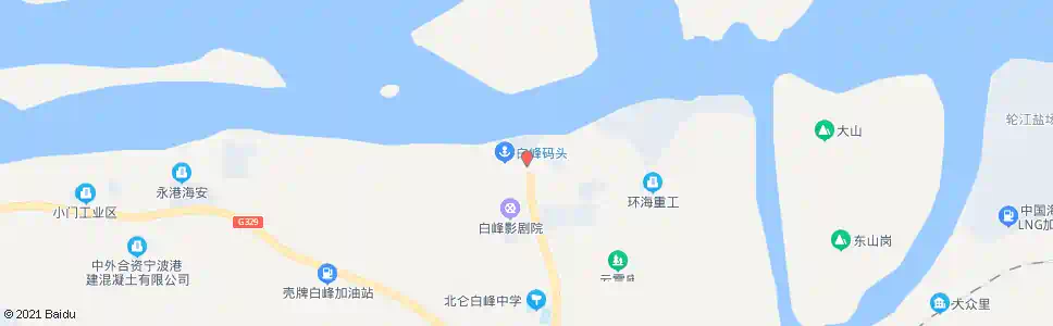 宁波白峰码头_公交站地图_宁波公交_妙搜公交查询2025