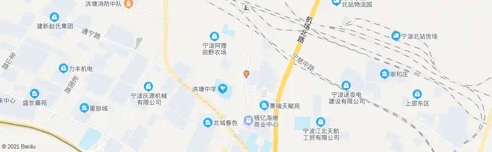 宁波洪塘南路_公交站地图_宁波公交_妙搜公交查询2025