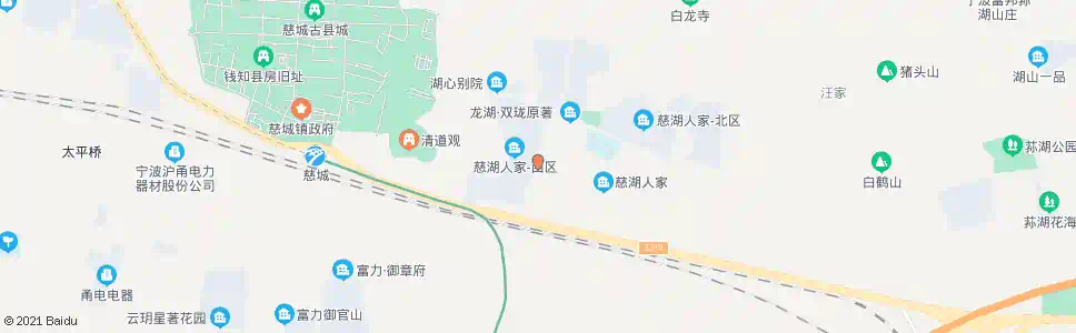 宁波慈湖人家西_公交站地图_宁波公交_妙搜公交查询2025
