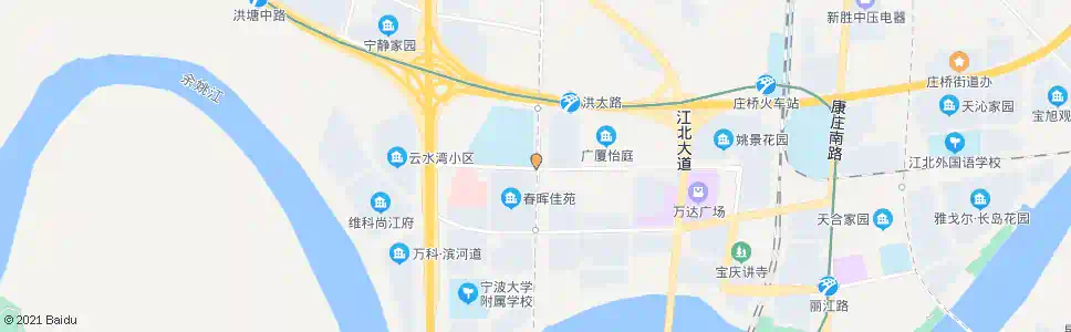 宁波洪大路榭嘉路口_公交站地图_宁波公交_妙搜公交查询2025