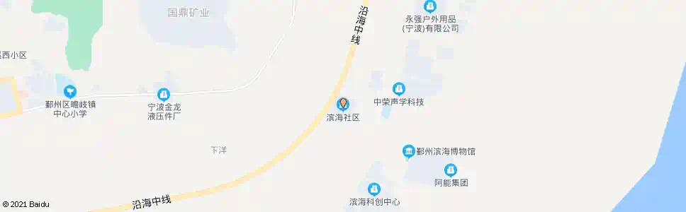宁波滨海社区_公交站地图_宁波公交_妙搜公交查询2025