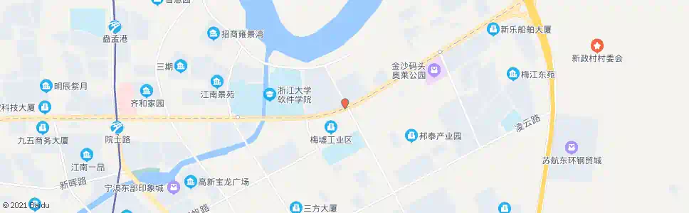 宁波江南路剑兰路口_公交站地图_宁波公交_妙搜公交查询2025