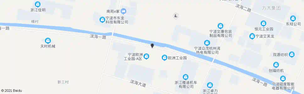 宁波欧洲工业园西_公交站地图_宁波公交_妙搜公交查询2025