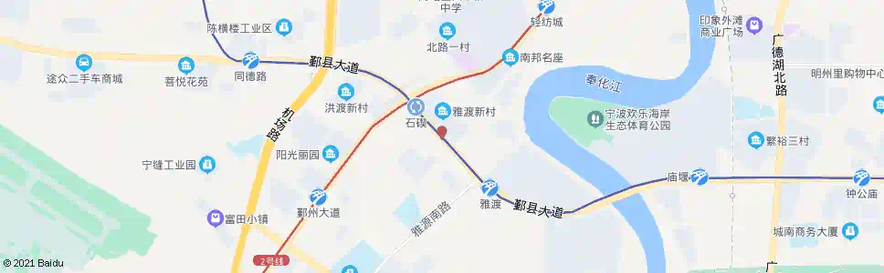 宁波雅渡新村_公交站地图_宁波公交_妙搜公交查询2025