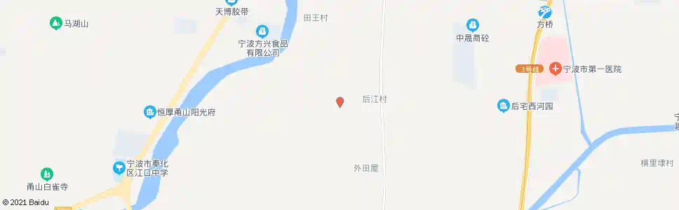 宁波后江村_公交站地图_宁波公交_妙搜公交查询2025