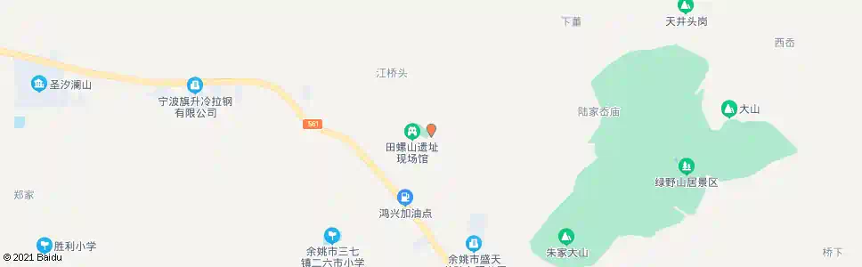 宁波田螺山遗址_公交站地图_宁波公交_妙搜公交查询2025