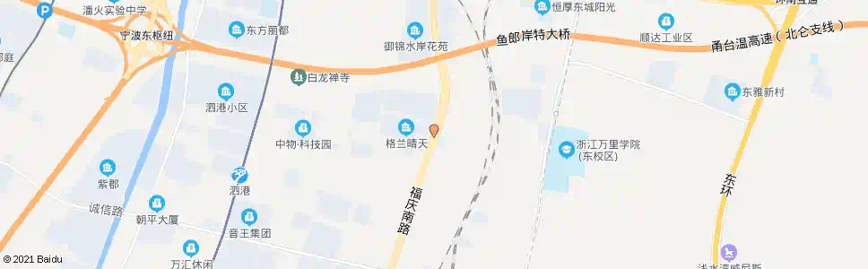 宁波格兰晴天东_公交站地图_宁波公交_妙搜公交查询2025