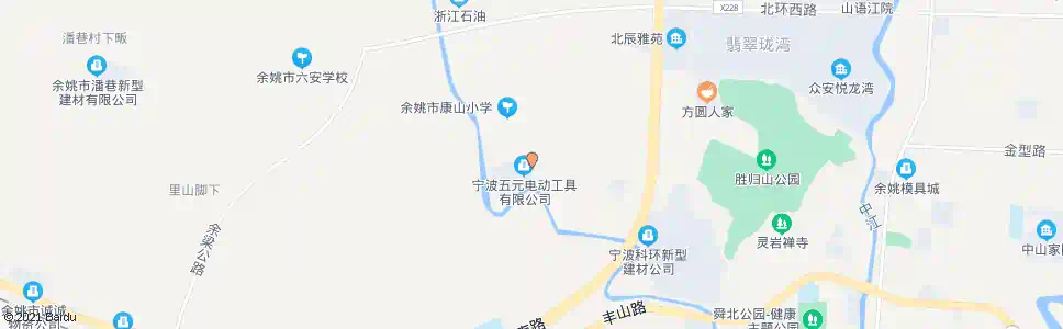 宁波康山_公交站地图_宁波公交_妙搜公交查询2025