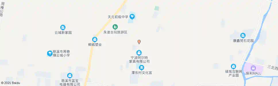 宁波潭东村_公交站地图_宁波公交_妙搜公交查询2025
