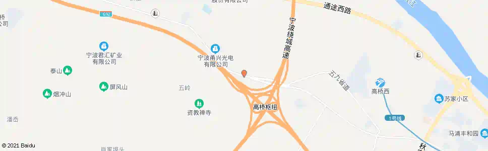 宁波石塘村_公交站地图_宁波公交_妙搜公交查询2025