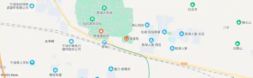 宁波清道观_公交站地图_宁波公交_妙搜公交查询2025