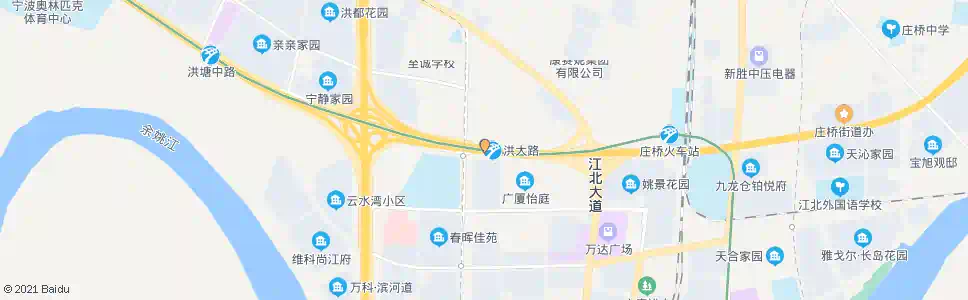 宁波北环西路北海路口_公交站地图_宁波公交_妙搜公交查询2025