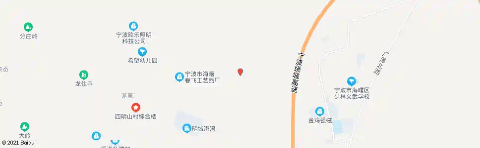 宁波白渔村_公交站地图_宁波公交_妙搜公交查询2025