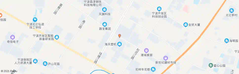 宁波黄山路钱塘江路口_公交站地图_宁波公交_妙搜公交查询2025