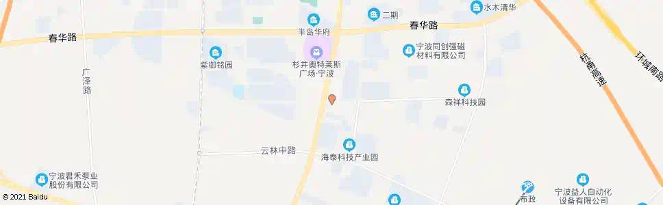 宁波布政路秋实路口_公交站地图_宁波公交_妙搜公交查询2025