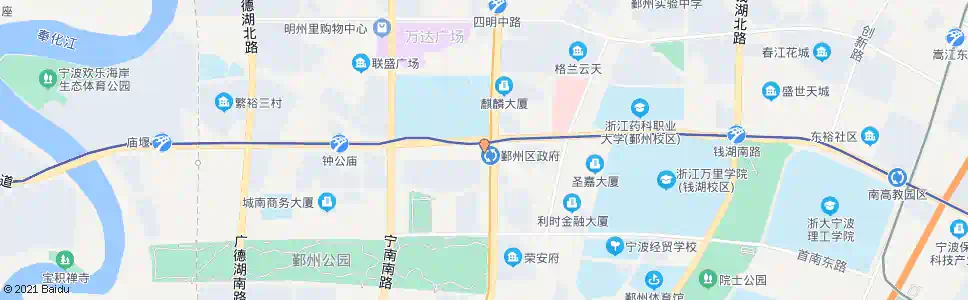 宁波鄞州区政府_公交站地图_宁波公交_妙搜公交查询2025