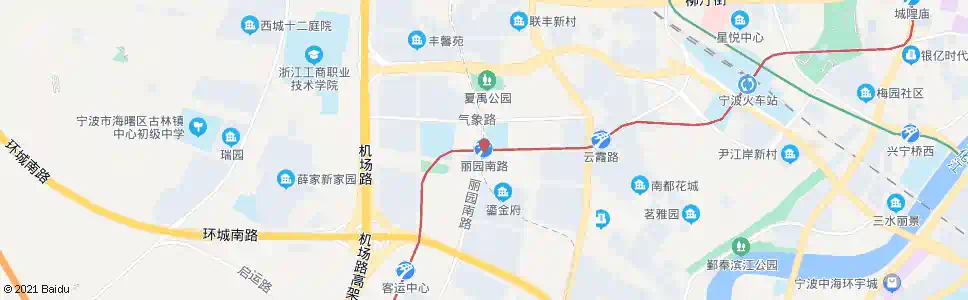 宁波丽园南路站_公交站地图_宁波公交_妙搜公交查询2025