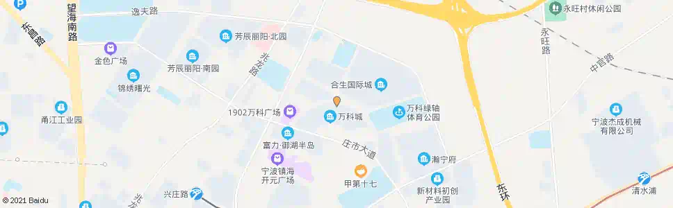 宁波同心路(万科城)_公交站地图_宁波公交_妙搜公交查询2025